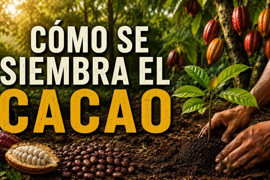 Cómo se siembra el cacao