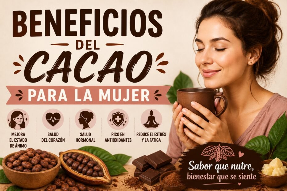 Beneficios del cacao para la mujer