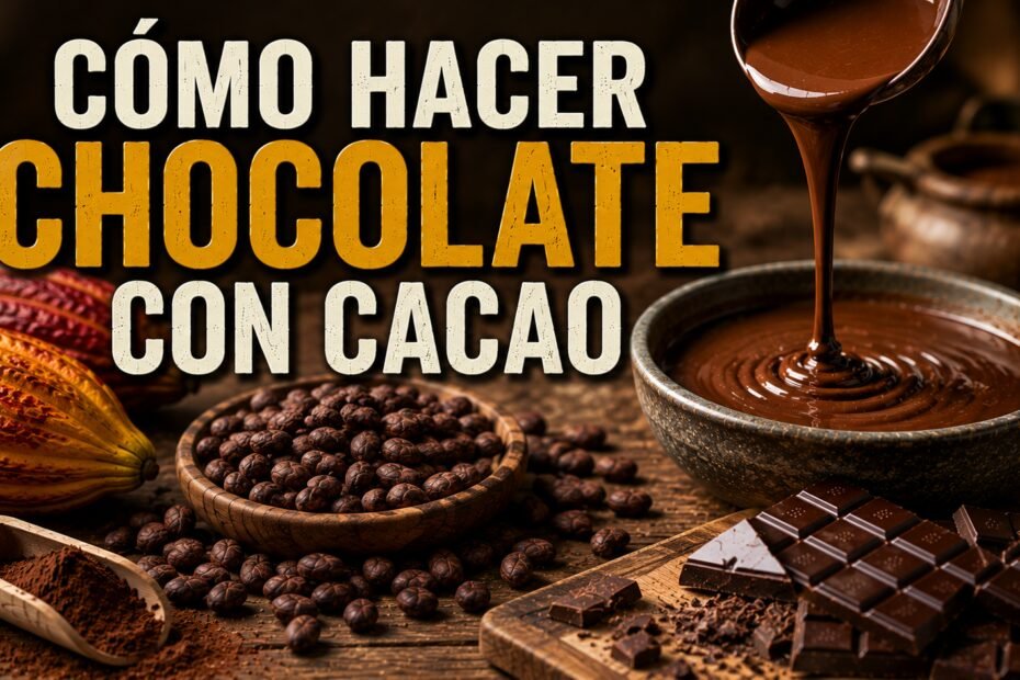 Cómo hacer chocolate con cacao