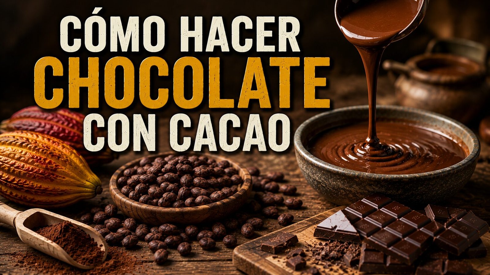 Cómo hacer chocolate con cacao