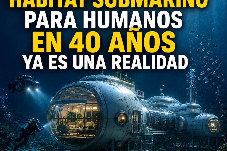 El primer hábitat submarino para humanos en 40 años ya es una realidad