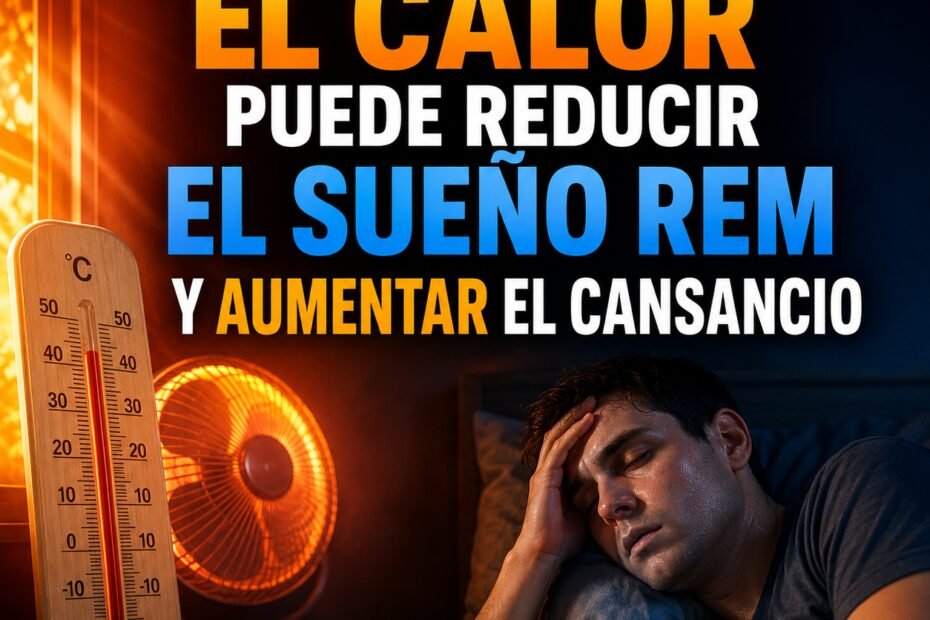 Por qué el calor puede reducir el sueño REM y aumentar el cansancio