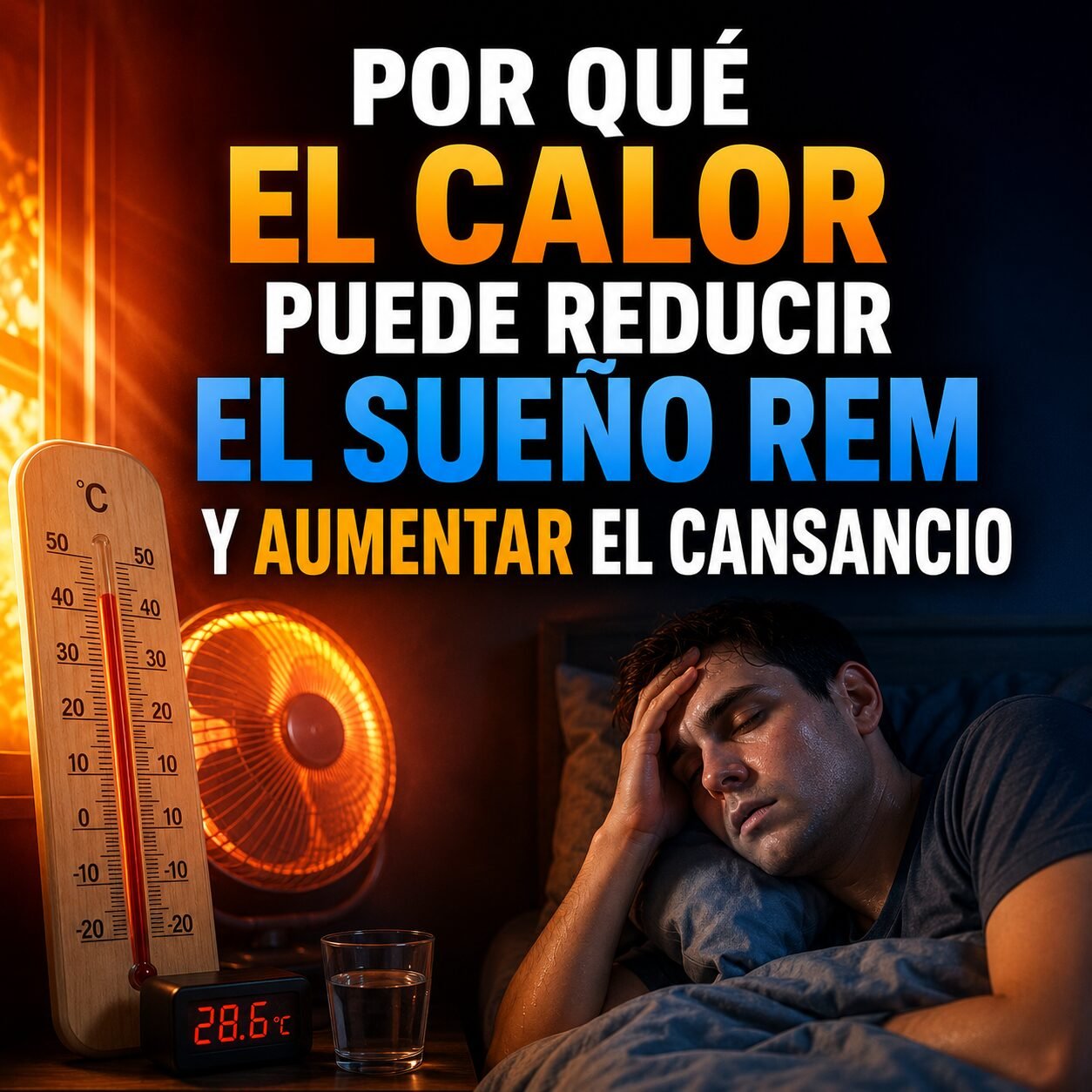 Por qué el calor puede reducir el sueño REM y aumentar el cansancio