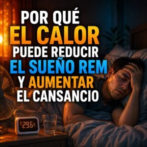 Por qué el calor puede reducir el sueño REM y aumentar el cansancio