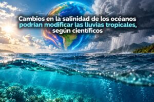 Cambios en la salinidad de los océanos podrían modificar las lluvias tropicales
