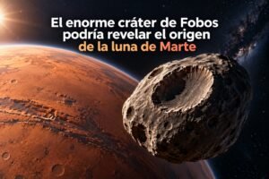 El enorme cráter de Fobos podría revelar el origen de la luna de Marte