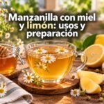 Manzanilla con miel y limón: usos y preparación