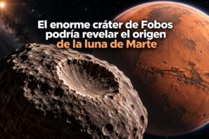 El enorme cráter de Fobos podría revelar el origen de la luna de Marte