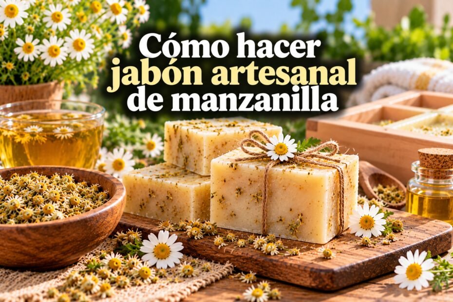 Cómo hacer jabón artesanal de manzanilla