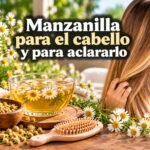 Manzanilla para el cabello y para aclararlo