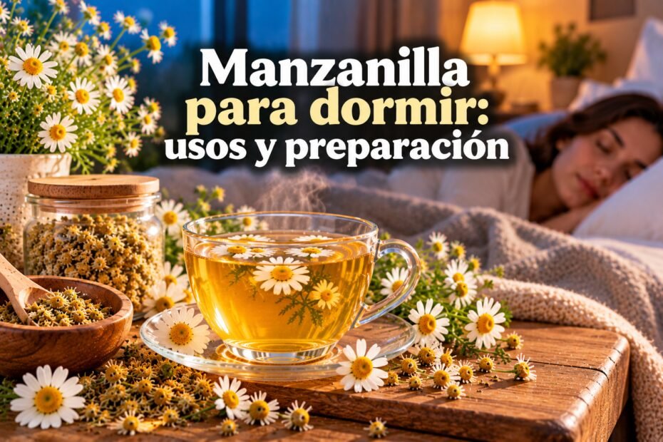 Manzanilla para dormir: usos y preparación