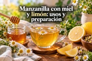 Manzanilla con miel y limón: usos y preparación