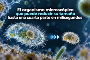 El organismo microscópico que puede reducir su tamaño hasta una cuarta parte